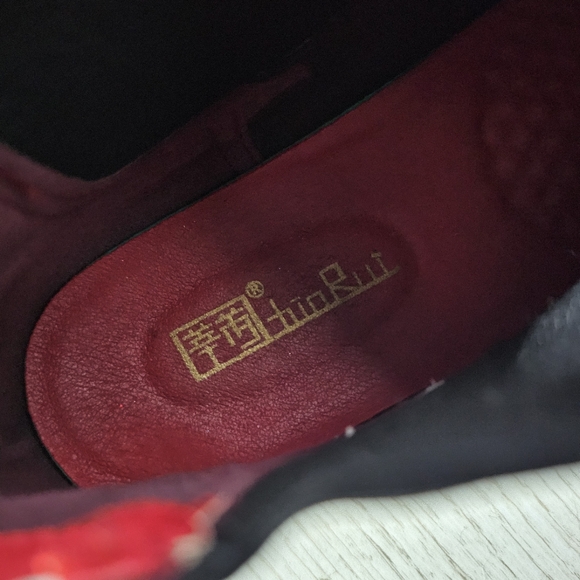 Mordenmiss (Tuo Rui) Chelsea Red Ankle Boots-pull-on- size 7.5 - Picture 12 of 12